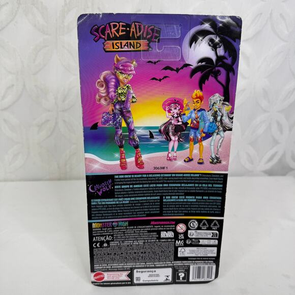 Monster High Scare-Adise Island Clawdeen Wolf Fashion Doll With Swimsuit - Picture 2 of 9